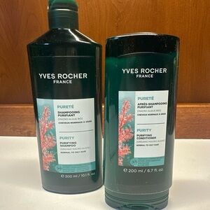 Yves Rocher Purity Pure Detox Deep Cleaning Purifying Conditioner Shampoo Set